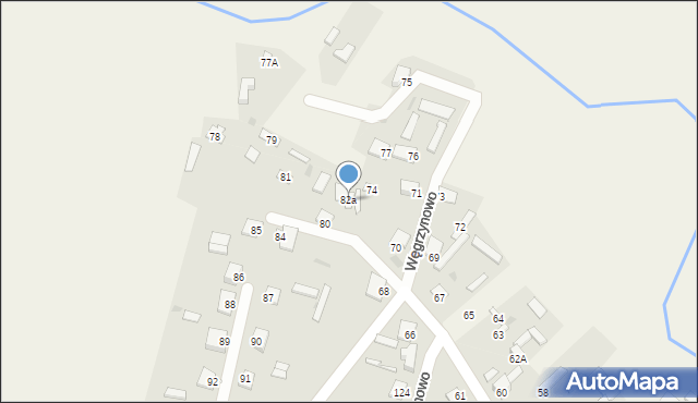 Węgrzynowo, Węgrzynowo, 82a, mapa Węgrzynowo