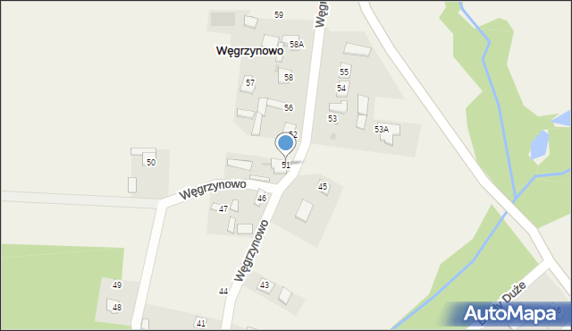 Węgrzynowo, Węgrzynowo, 51, mapa Węgrzynowo