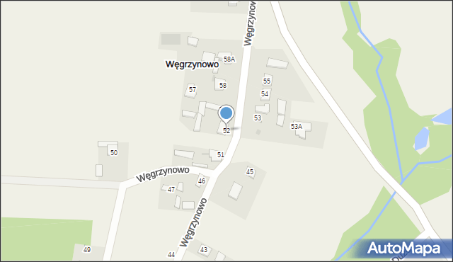 Węgrzynowo, Węgrzynowo, 52, mapa Węgrzynowo