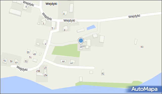 Wejdyki, Wejdyki, 13, mapa Wejdyki