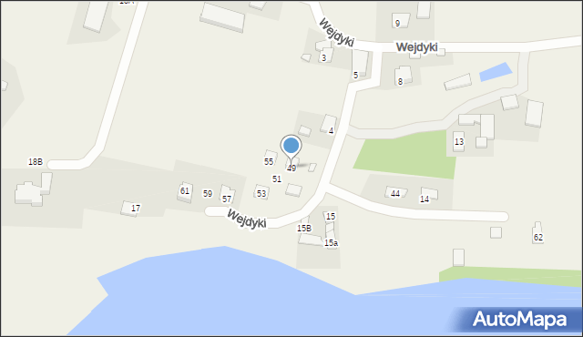 Wejdyki, Wejdyki, 49, mapa Wejdyki