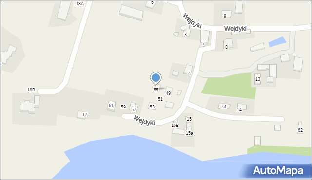 Wejdyki, Wejdyki, 55, mapa Wejdyki