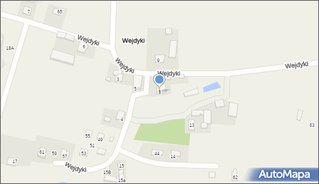Wejdyki, Wejdyki, 8, mapa Wejdyki
