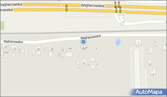 Wejherowo, Wejherowska, 11a, mapa Wejherowo