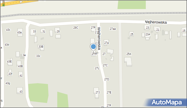 Wejherowo, Wejherowska, 27m, mapa Wejherowo