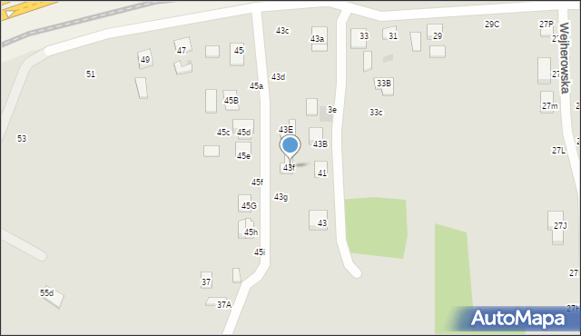 Wejherowo, Wejherowska, 43f, mapa Wejherowo