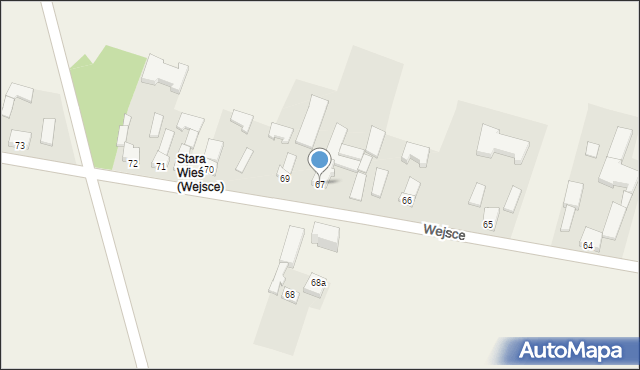 Wejsce, Wejsce, 67, mapa Wejsce