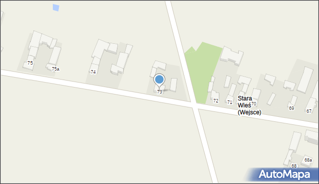 Wejsce, Wejsce, 73, mapa Wejsce