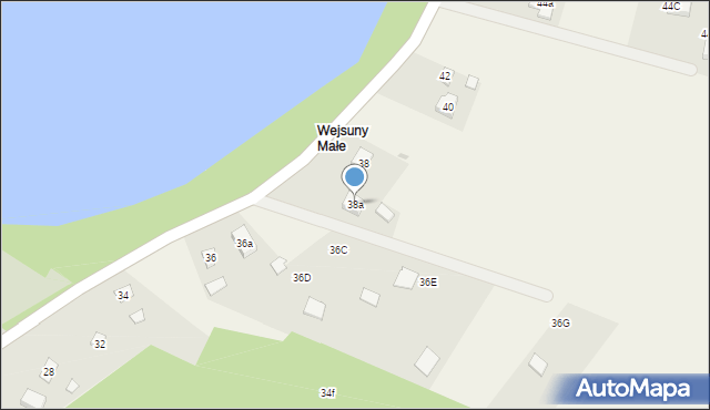 Wejsuny, Wejsuny, 38a, mapa Wejsuny