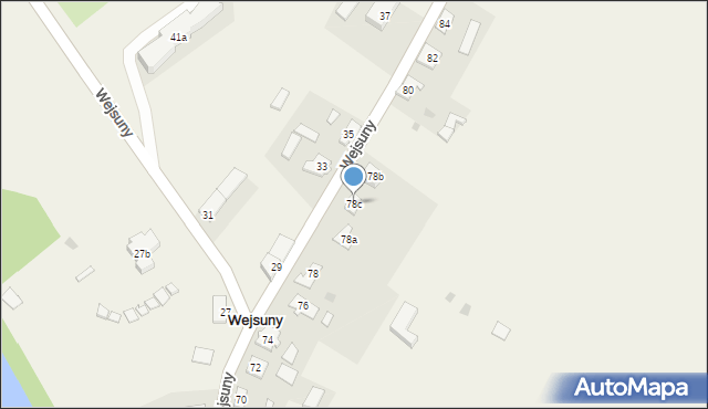 Wejsuny, Wejsuny, 78c, mapa Wejsuny