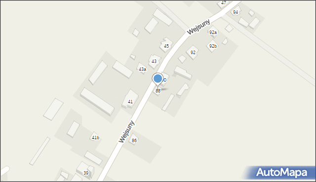 Wejsuny, Wejsuny, 88, mapa Wejsuny
