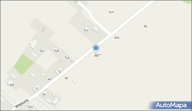 Wejsuny, Wejsuny, 96d, mapa Wejsuny