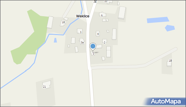 Weklice, Weklice, 1, mapa Weklice