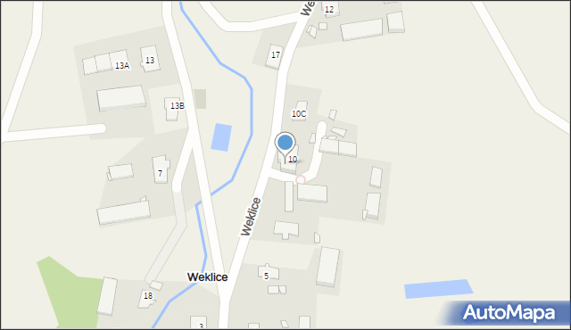 Weklice, Weklice, 10a, mapa Weklice