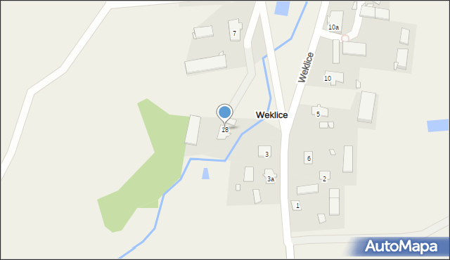 Weklice, Weklice, 18, mapa Weklice