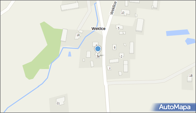 Weklice, Weklice, 3a, mapa Weklice