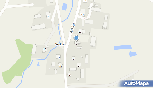 Weklice, Weklice, 5, mapa Weklice