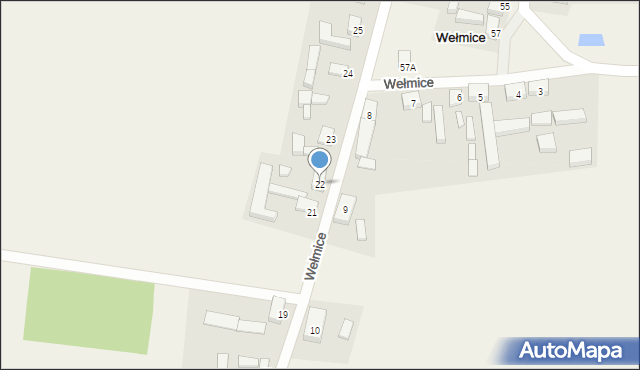 Wełmice, Wełmice, 22, mapa Wełmice