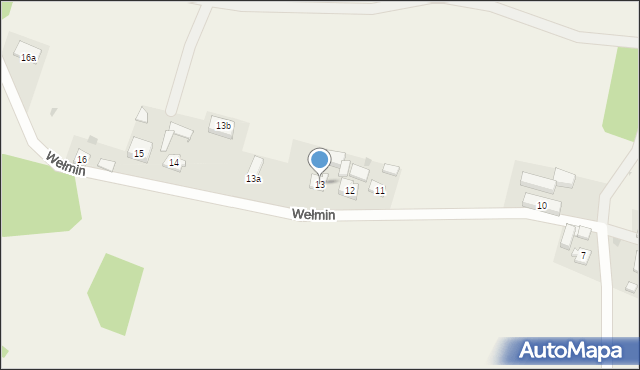 Wełmin, Wełmin, 13, mapa Wełmin