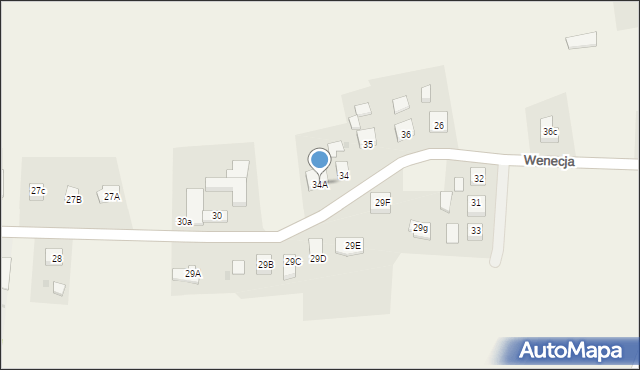 Wenecja, Wenecja, 34A, mapa Wenecja
