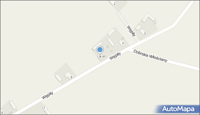 Wępiły, Wępiły, 5, mapa Wępiły