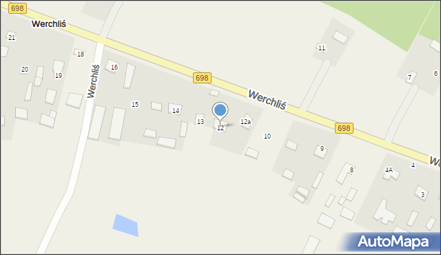 Werchliś, Werchliś, 12, mapa Werchliś