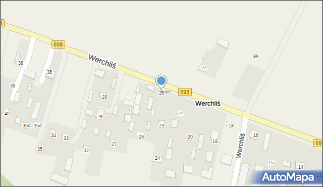 Werchliś, Werchliś, 25, mapa Werchliś