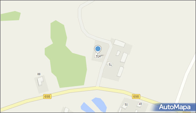 Werchliś, Werchliś, 51A, mapa Werchliś
