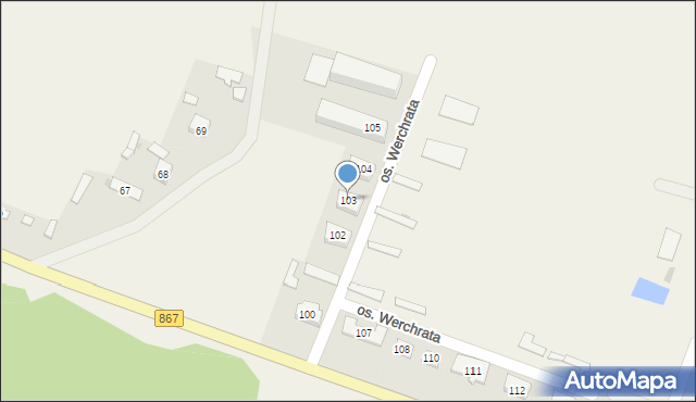 Werchrata, Werchrata, 103, mapa Werchrata