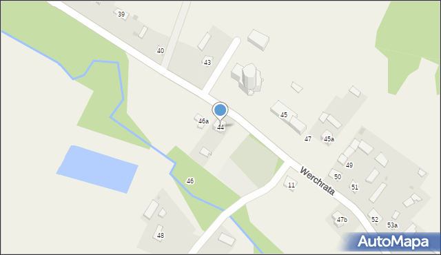 Werchrata, Werchrata, 44, mapa Werchrata