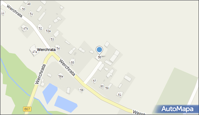 Werchrata, Werchrata, 56, mapa Werchrata