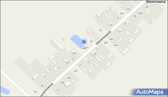Weremowice, Weremowice, 14b, mapa Weremowice