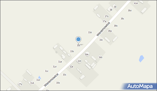 Weremowice, Weremowice, 33c, mapa Weremowice
