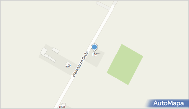 Wereszcze Duże, Wereszcze Duże, 110, mapa Wereszcze Duże