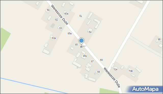 Wereszcze Duże, Wereszcze Duże, 66, mapa Wereszcze Duże