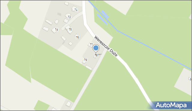Wereszcze Duże, Wereszcze Duże, 78, mapa Wereszcze Duże