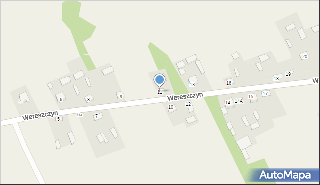 Wereszczyn, Wereszczyn, 11, mapa Wereszczyn