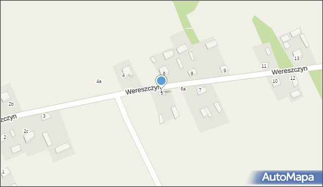 Wereszczyn, Wereszczyn, 5, mapa Wereszczyn