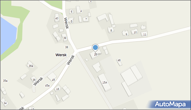 Wersk, Wersk, 15, mapa Wersk