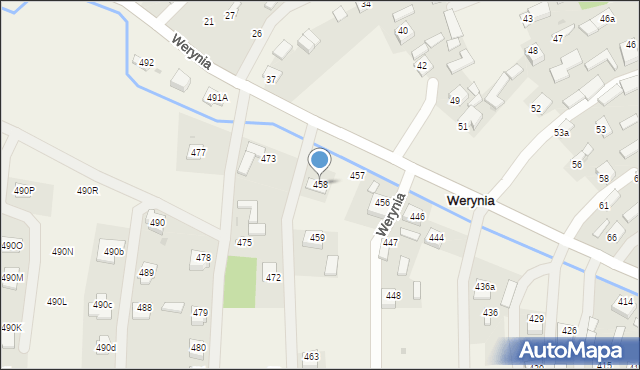 Werynia, Werynia, 458, mapa Werynia