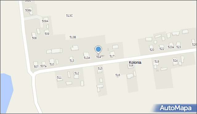 Werynia, Werynia, 514, mapa Werynia