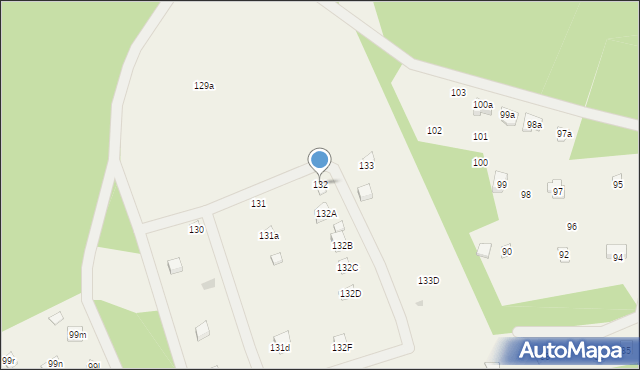 Węsiory, Węsiory, 132, mapa Węsiory