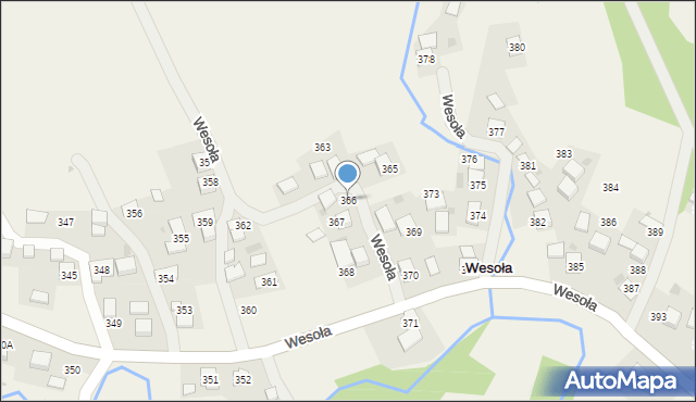 Wesoła, Wesoła, 366, mapa Wesoła