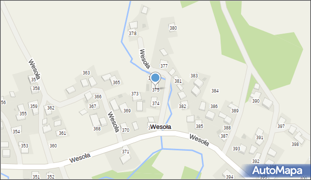 Wesoła, Wesoła, 375, mapa Wesoła