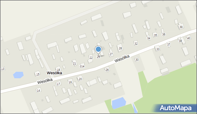 Wesółka, Wesółka, 25, mapa Wesółka