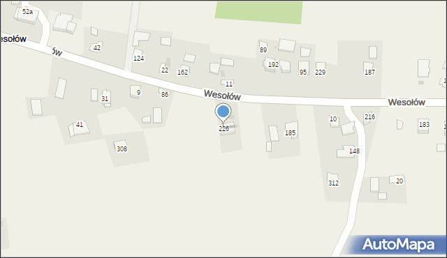 Wesołów, Wesołów, 226, mapa Wesołów