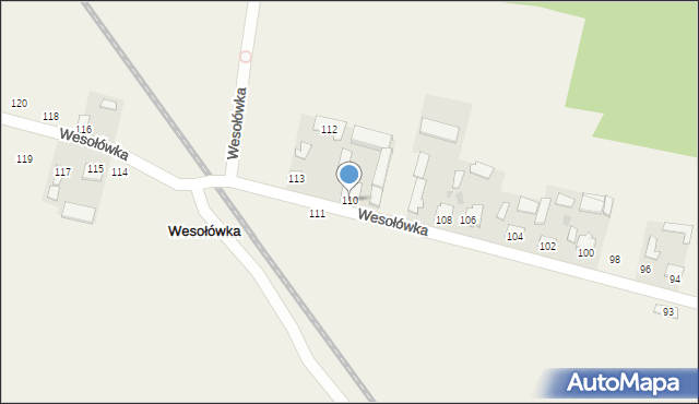 Wesołówka, Wesołówka, 110, mapa Wesołówka