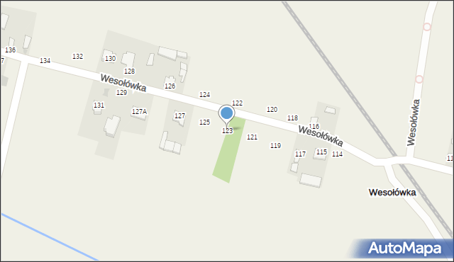 Wesołówka, Wesołówka, 123, mapa Wesołówka