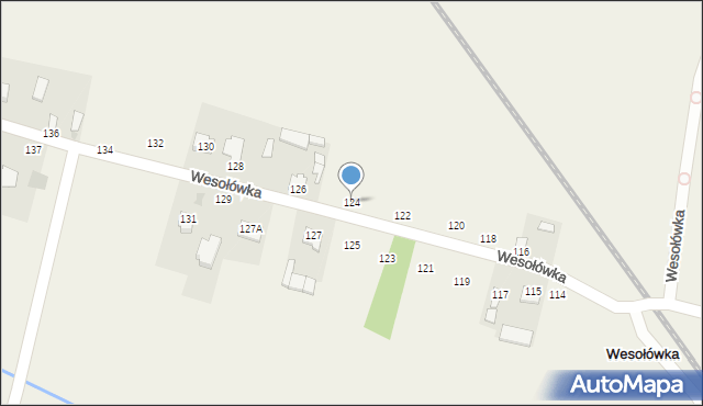 Wesołówka, Wesołówka, 124, mapa Wesołówka