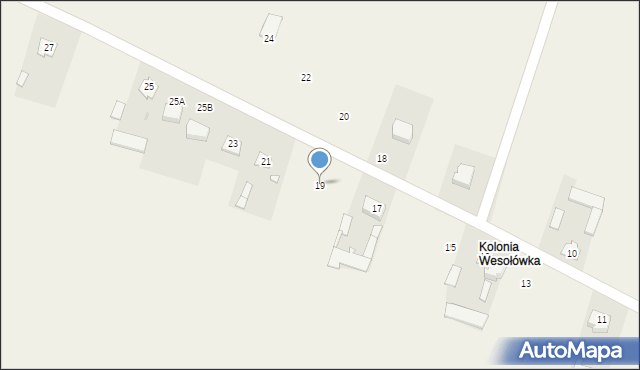 Wesołówka, Wesołówka, 19, mapa Wesołówka